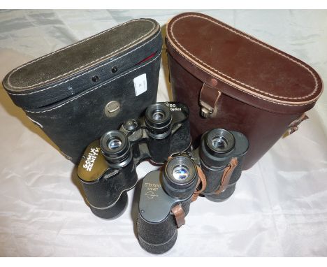 Cased pair of Russian binoculars 7 x 50 (422427) & cased pair of Sonix Zenith 10 x 50 binoculars
