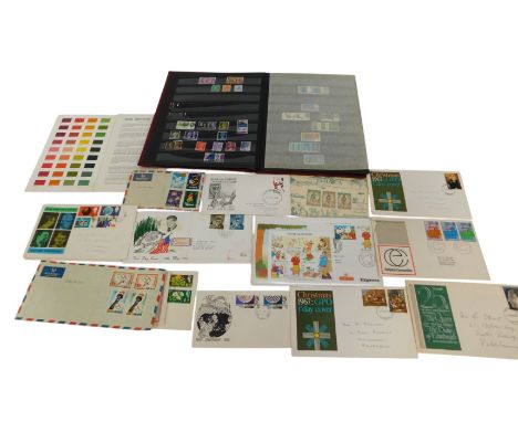 A GB and World stamp album, commemorative and other, to include an Elizabeth II British Empire and Commonwealth Games stamp, 