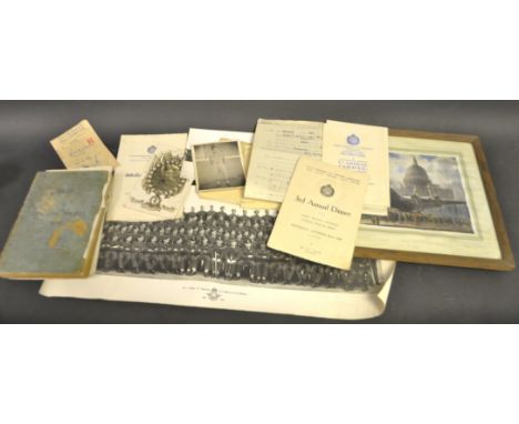 Militaria - a photograph, Flight A Squadron, R.A.F Padsgate 1948, signed to verso by members; another, No.2611 West KLanashir