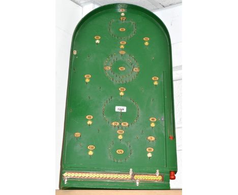 A Chad Valley  bagatelle board, with original ball bearings 