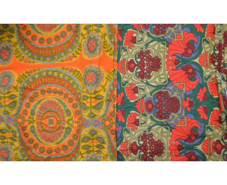 Textiles - Retro fabrics Heals Pageant by Jyoti Bhomik; Heals Fandango by David Bartle.