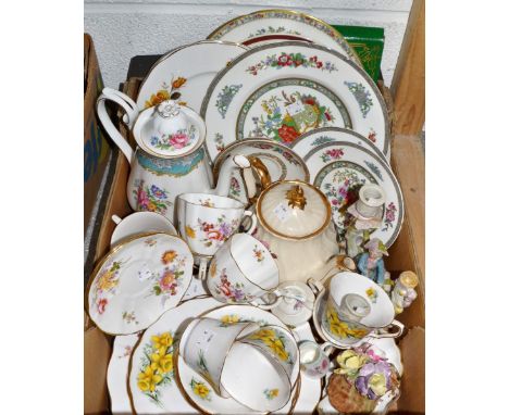 Ceramics - Royal Crown Derby Posies, plates, trinket dishes, teacups, etc.; Paragon; Indian Tree; tea ware; a German porcelai