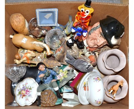 A Royal Crown Derby Posie pattern dish, boxed, other similar trinkets; a Shelley Mabel Lucie Attwell baby's nursery ware bowl