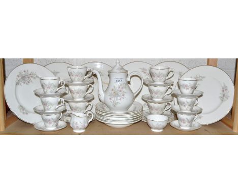 A Mayfair floral pattern dinner, tea and coffee service for six.