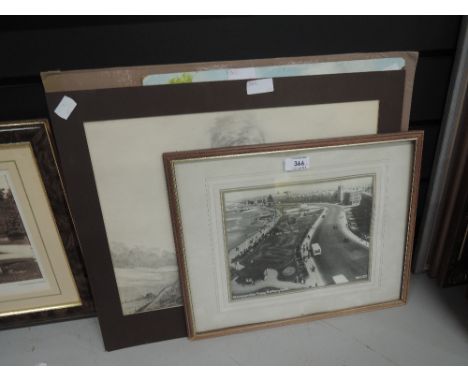 An early photo print of Morecambe sea front