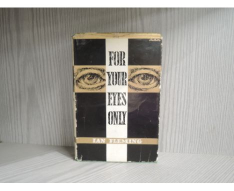 A vintage James Bond spy novel by Ian Fleming For your eyes only hardback copy with dust cover in good condition