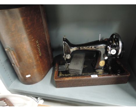 A vintage Singer sewing machine rdNo. EC176963