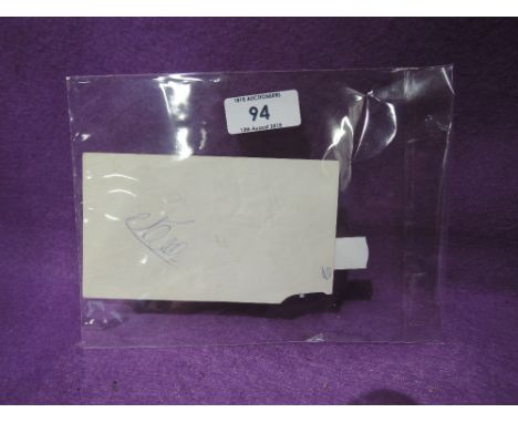 A vintage autograph signed by Sebastion Coe at Sedburgh 24,3,81