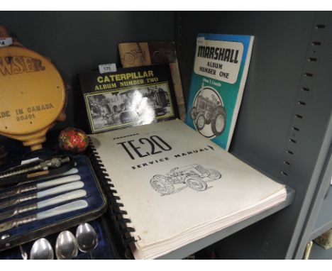 A selection of vintage tractor and machinery Ferguson TE 20 