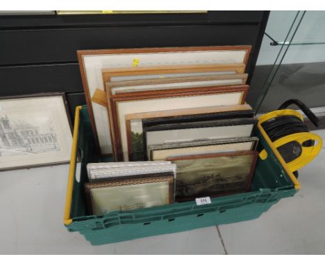 A selection of vintage local interest prints and similar