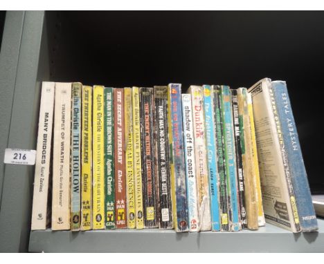 A selection of vintage crime thriller and detective books some by Agatha Christie