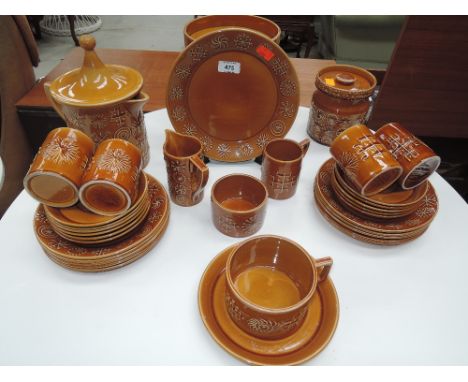A vintage part coffee or tea service by Portmeirion in the Totem design
