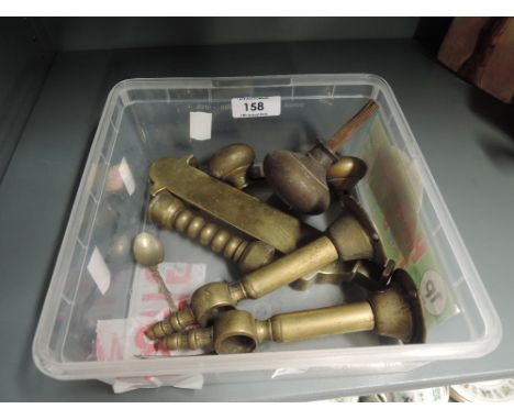 A selection of vintage fixings and fastenings also pocket knife etc