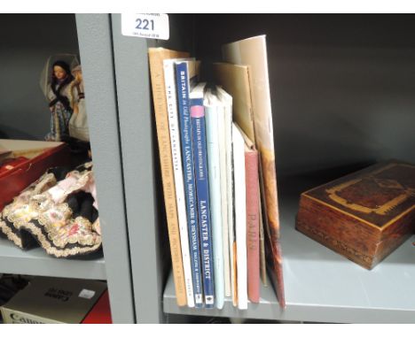 A selection of vintage volumes and reference books relating Lancaster and district
