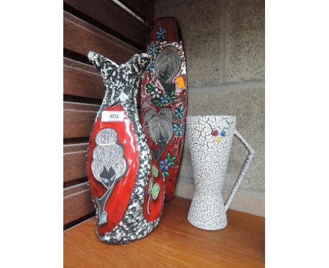 A selection of vintage Italian design ceramics with 60's design