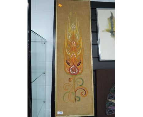 A vintage 1970's geometric needlework
