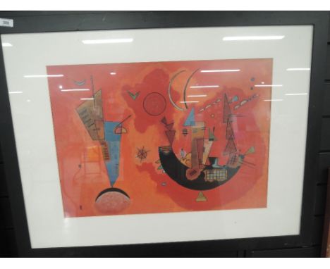 A vintage modernist print in an abstract style after K 29