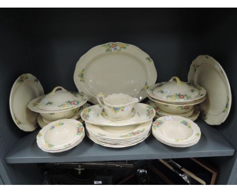 A selection of vintage ceramics by Royal Doulton in the Minden pattern