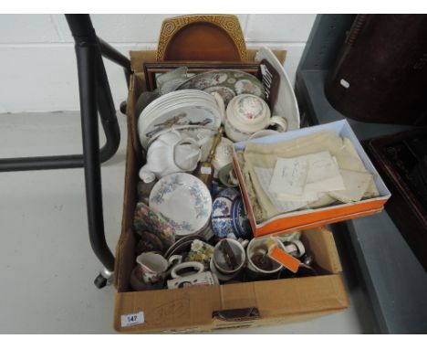 A selection of vintage ceramics and kitchen items