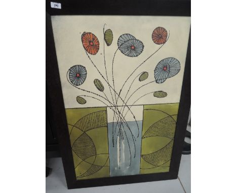 A vintage large canvas print after Allen Hayes
