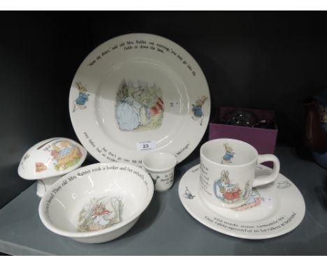 A selection of vintage Beatrix Potter ceramics by Wedgwood