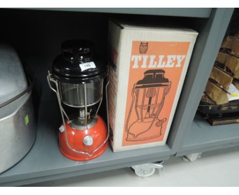 A vintage Tilley camping lamp 