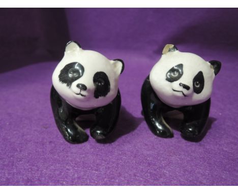 Two vintage panda figures by Beswick AF