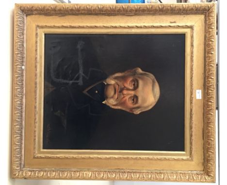 W H Hill (19th century):  Portrait of a gentlemen, oil on canvas, signed, H 60 x W 49 cm