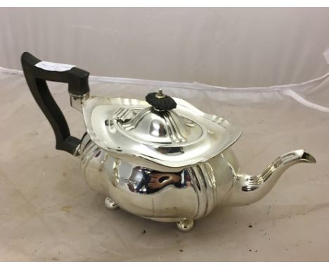 A Hallmarked silver teapot