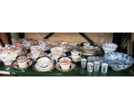 Various 19th Century and other pretty cups, saucers, plates et cetera