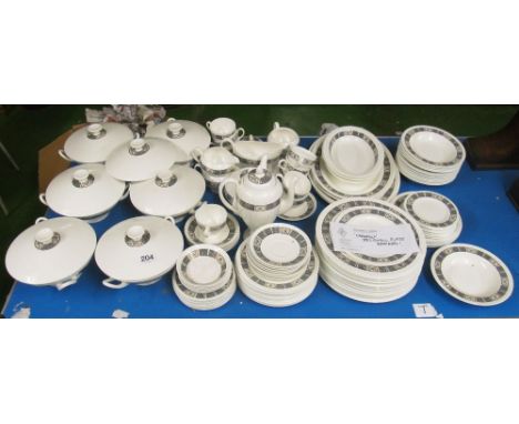 A comprehensive Asia tea/dinner and coffee service (teapot hairline crack)