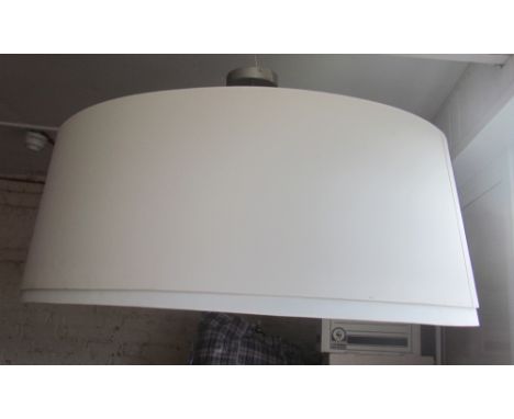 A pair large ceiling lightsphoto shows 2 shades on single light so each has its own shade