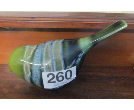 A Maya green Poole Pottery bird (boxed)