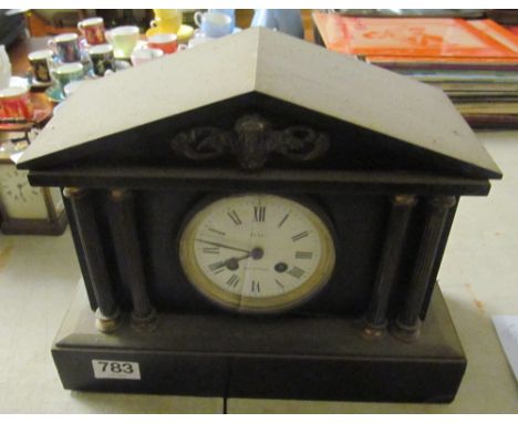 A marble mantel clock