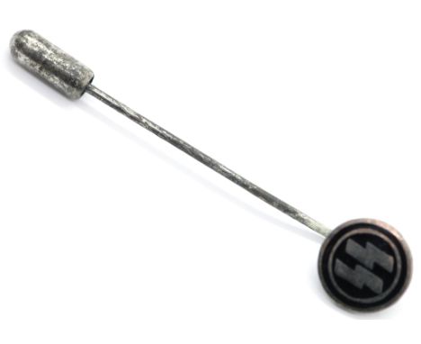 German WWII style enamelled SS stick pin. P&amp;P Group 1 (£14+VAT for the first lot and £1+VAT for subsequent lots) 