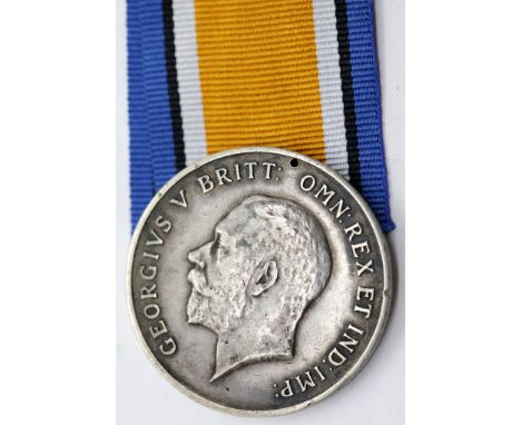 WWI British War medal (disc only) to 5731 PTE W J Tripp NOTTS &amp; DERBY R. P&amp;P Group 1 (£14+VAT for the first lot and £