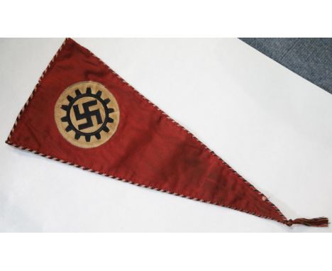 German WWII style TENO pennant, L: 45 cm. P&amp;P Group 1 (£14+VAT for the first lot and £1+VAT for subsequent lots) 