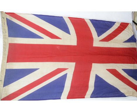 British WWII style Union flag, having stamps and dated 1940, 140 x 84 cm. P&amp;P Group 1 (£14+VAT for the first lot and £1+V