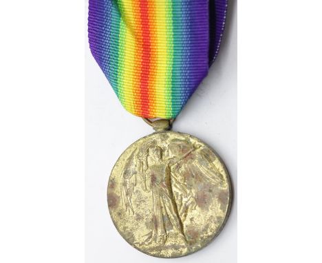 British WWI Victory medal to 40469 PTE F H J Hansford SOM L I. P&amp;P Group 1 (£14+VAT for the first lot and £1+VAT for subs