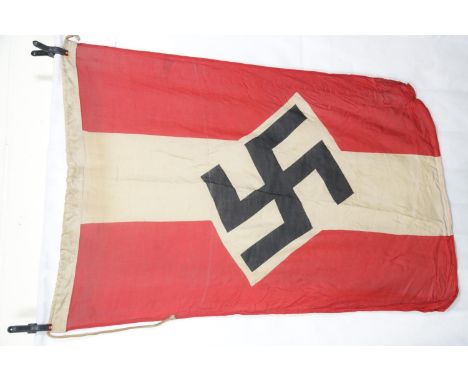German WWII style Hitler Youth flag, 140 x 80 cm. P&amp;P Group 1 (£14+VAT for the first lot and £1+VAT for subsequent lots) 