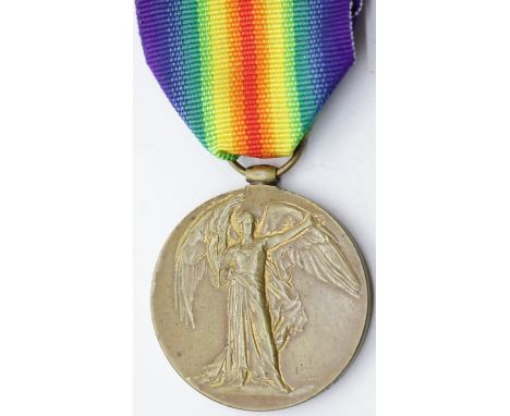 British WWI Victory medal to 12500 SJT W F Hyde NORTH N R. Hyde landed in France 20.05.1915, commissioned into the Y&amp;L Re