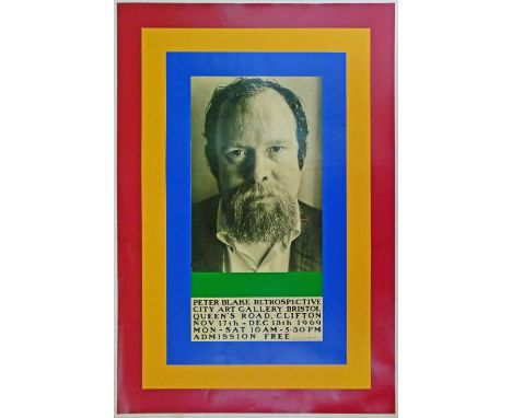 Peter Blake (b.1932) - Screen print poster for his first retrospective exhibition held at The City Art Gallery, Bristol, Nove