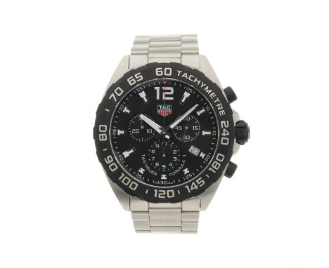 Tag Heuer, a stainless steel Formula 1 chronograph bracelet watch, reference CAZ1010, quartz movement with quick date set, se