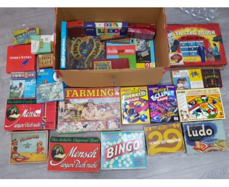 Box containing 25 vintage games, all different, in original boxes including 2 x Rubiks games (Infinity &amp; Eclipse) plus co