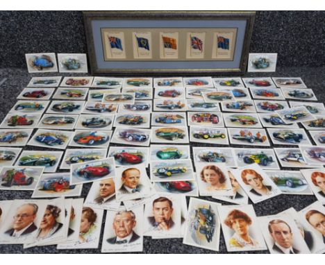 Vintage Kensitas Cigarettes 5 card presentation of the British empire flags together with a large Quantity of Castella cigars