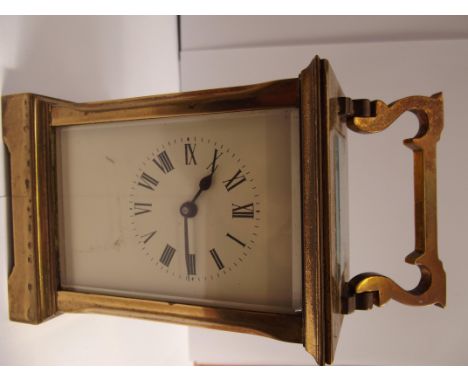 French Carriage Clock by ACG, currently ticking. Height 11cm.