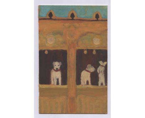 Bridget Moore NEAC RBA RWS (British, b.1960). '3 of Spades'. Gouache on card, signed and titled verso. 22.3 x 14cm. Bridget M
