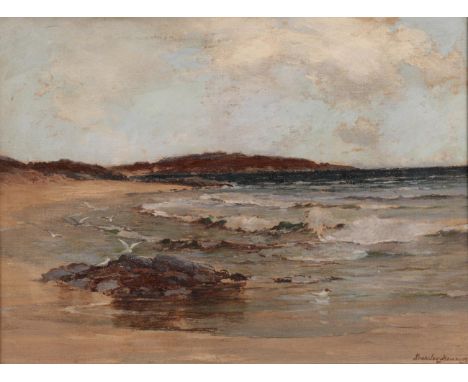 Barclay Henry (1869-1946), Scottish seascape, signed and dated 1922, oil on canvas, 29cm by 39cm