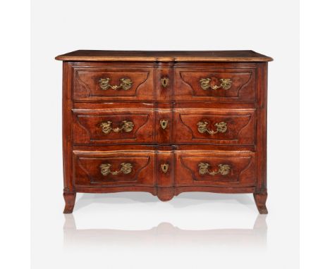 A Régence walnut commode with unusual bird-form ormolu mounts Second quarter 18th centuryH: 38 1/2, W: B53, D: 23 in. PROVENA