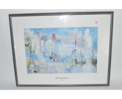 PRINT OF THE HOTEL LANCASTER, PARIS
